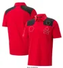 2023 Ferari Het meest nieuwe product F1 Formule 1 Red Team Clothing Racing Pak Rapel Polo Shirt Dissing Team Werkkleding Korte mouw T-shirt Men Aangepast