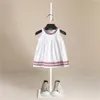 Girl Dresses Girl's Summer Princess Kids Baby Striped Plaid Tulle Dress Birthday Party Wedding Pageant Formal For Girls