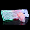 Combo Set mouse tastiera da gioco cablata USB PC Kit mouse e tastiera da gioco retroilluminato a LED colorato arcobaleno illuminato a LED Home Office