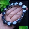 Kralen streng natuurlijke Terahertz Sugar Cubes kralen Bracelet Energy Stone Diy sieraden voor man Woman Groothandel drop levering armbanden Dhqip