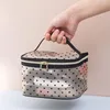 Storage Bags Multi-Style Women Cosmetic Bag For Makeup Portable Heart Type Fine Mesh Toiletries Organizers With Zipper Travel Utensil