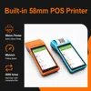 Imprimantes Terminal POS portable 58 mm Android 8.1 Imprimante de facture de réception thermique portable avec Scanner NFC Mobile POS PDA Loyverse Impresora
