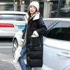 Женские траншеи Coats Hotte Hot Women Plus Long Hooded Loak Women's Padded Jacket с утолщенной женщиной Winter Parka's Outerwears