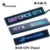 冷却FreezeMod DIY RGB GPUサイド照明パネルグラフィックスカードバックプレートVGAフェイスライトボードカスタマイズ可能なPC装飾5V 3P/12V 4P