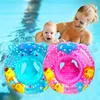 Sand Play Water Fun Baby Swimming Pool Rings Seat Cute Roblatable Swim Ring Float Sitt Swim Circle med dubbelt handtag för Baby Toddlers Pool Bathtub 230526