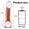 Vagina Simulation's Sex Toys Bluetooth Dildo Vibrator Application Fjärrkontroll STORA REALISTERA enorma vuxna för kvinnor