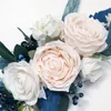 Flores decorativas bem -vindo a sinal de chifre floral arco de casamento 2pcs/conjunto decoração de originalidade plástica multicolor multicolor