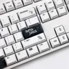 Nettoyeurs minimalistes 127 keys pc man pbt keycaps cyesublication profil cerisier pour les claviers mécaniques commutateurs MX avec 1,75u 2u shift