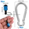 Keychains Lanyards 12st 1/4 tum Hex Shank skruvmejsel Bithållare Keychain Extension Bar Portable Fast Change Holder Set Drop de Dhwef