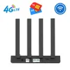 Routers Wiflyer WiFi Router 4G LTE 10G Free Traffic Data 300Mbps Home Hotspot WiFi Roteador WAN LAN EU Modem Wireless SIM Card Inside