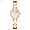 Montres-bracelets Belles montres pour femmes Bracelets pour femmes Horloge simple Robe décontractée Or rose Filles Montre-bracelet à quartzMontres-bracelets