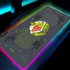 يرتاح Sushi Suitchi Deskmat RGB كبير موسيباد XXL محمول ملحقات Gamer Gamer Accessories Backlit