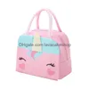 Scatole per il pranzo Borse Scatola termica Insated Cartoon Design Tote Cooler Bag Bento Pouch Container Kids School Borse per la conservazione degli alimenti Drop Deliver Dheu3