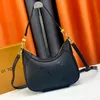 Högkvalitativ kvinnors handväska Clutch Satchel Bag Luxury äkta läder M46002 M46112 Bagatelle väska Summer Mens Designer Tote Bag Cross Body Shopping Shopping Bag