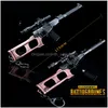 Keychains Lanyards Game PUBG SKS Scal Cartridge Löstagbar pistolmodell 17cm Keychain av högkvalitativa nyckelkedjelovergåvor Drop Deli DH7MU