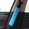 Novo 2 pçs universal capa de cinto de segurança de carro bordado de pelúcia capa de cinto de segurança almofada de ombro ajustável decoração interior do carro