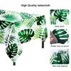 Tafelkleed Hawaii palmbladeren waterdicht tafelkleed plastic tropische rechthoekige hoes voor verjaardagsfeestje babydouche