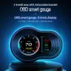 New Car Head Up Display Display automatico OBD2 Smart Car HUD Gauge Contachilometri digitale Allarme di sicurezza Temperatura olio acqua RPM Freno elettronico