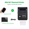 Printers Portable 58mm Wireless BT Label Printer Thermal Receipt Printer Mini USB Bill POS Mobile Printer Support ESC/POS Print Command