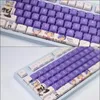 Accessories 108 key Rem anime theme color keycap PBT material XDA Profile personality cool design mechanical keyboard cap