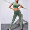 Yoga Roupet Dip Dip Dip Suit Women Women High Sports Leggings Tizinhas