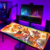 パッドエヴァンゲリオンRGB LEDマウスパッドアニメゲームアクセサリーキーボードラップトップバルミロPCテクラドゲーマーデスクマットカワイイCSGOマウスパッド