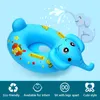 Sand Play Water Fun Baby Swimming Pool Rings Seat Cute Roblatable Swim Ring Float Sitt Swim Circle med dubbelt handtag för Baby Toddlers Pool Bathtub 230526