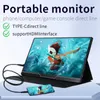 Monitores de 15,6 polegadas 4k UHD Monitor portátil 3840*2160 IPS 100% SRGB HDR 500 Display para laptop de computador Xbox PS4/5 Switch