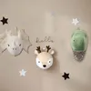 Peluche Mur Stuff Chambre Décoration Animal Tyrannosaurus et Triceratops Dinosaures Tête Montage Mural En Peluche Jouets Oeuvre Mur Poupées Po Props 230526