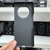 Echte koolstofvezel Aramid Slim Case voor Tecno Phantom v Fold matte achteromslag