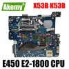 マザーボードX53B LA7322PラップトップマザーボードとE450 E21800 CPU用ASUS X53B K53B CMC50AノートマザーボードメインボードDDR3