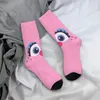 Chaussettes pour hommes Funny Sock For Men Pink (3) Hip Hop Vintage Cookie Monster Nom Happy Quality Pattern Imprimé Crew Compression Nouveauté
