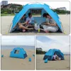 Tendas e abrigos de 4 pessoas de grande tenda de praia Anti -UV UV Outdoor Sun Shade Shade Sunshade Guardel