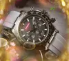 2024 Cool cronometro quadrante grande orologi 43mm movimento al quarzo giapponese orologio da uomo colorato elastico daydate Iced Out Hip Hop tutto il crimine auto data orologio regali