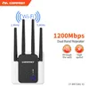 Routers 1200M ~2100Mbps Dual Band Wireless WiFi Repeater 2.4G 5.8G Long Range WiFi Amplifier Signal Booster With 4 Antennas wifi router