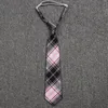 Neck Ties 2023 Japanese Style Plaid Girl Student JK Uniform Butterfly Tie High Quality Fashion Women Bow