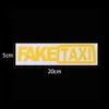 Обновленная новая самоклеящаяся виниловая наклейка «Faketaxi», эмблема, универсальная поддельная прочная светоотражающая наклейка «Такси», забавная водостойкая наклейка для автомобиля