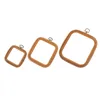 Sewing Notions & Tools Wooden Embroidery Hoops Frame Cross Stitch Hoop Ring Imitated Square Set Display DIY Needlecraft