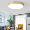 Plafoniere Lampada a LED a montaggio superficiale con luce acrilica oro moderna Apparecchio per soggiorno Illuminazione per interni nordica