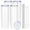 Us ca warehouse 20oz sublimering tumlers tomma rostfritt stål tumbler diy koppar vakuum isolerade 600 ml biltumbler kaffemuggar 528