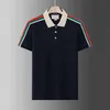 Summer Brand Clothes Luxury Designer Polo Shirts Men's Casual Polo Fashion Snake Bee Print Brodery T Shirt High Street Mens Polos M-XXXL