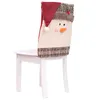 Krzesło Pokrywa Bożego Narodzenia na rozciąganie bankiet fotela Prezentacja Dekoracja domu Rok 2023 Wystrój stolika kuchennego
