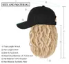 14 inch wool curly black duck tongue hat wig for women Wig Hat synthetic fiber wig headband with many styles to choose from and support customization