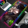 تقع League of Legends RGB Mousepad مثير الحمار الكبير LED LED Gamer Gamer Mat Desk Padmouse لوحة المفاتيح MAT ANTISLIP