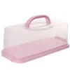 Present Wrap Airtight Countertop Keeper Storage Container Clear Roll Cake Box Bread For Party Home Outdoor
