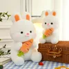 28/40cm Stuffed Carrot Rabbit Plush Toy Soft Toys Cushion Bunny Kid Pillow Birthday Gifts For Children Baby Accompany Sleep Toy