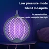 Other Home Garden Upgrade Foldable Electric Mosquito Swatter Wall-mountable Portable Mosquito Killer USB Rechargeable Purple Light Trap Mosquitoe 230526