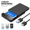 Muhafaza Gudga SSD Durum 2.5 SATA - USB 3 0 İnce Mobil Taşınabilir Harici Muhafaza 6Gbps Sabit Sürücü 2,5 HDD Dizüstü Bilgisayar Masaüstü