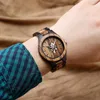 Wristwatches Shifenmei Wood Mens Watches Top Sport Men's Wristwatch Wooden Quartz Military Watch Men Relogio Masculino