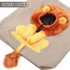 Dog Car Seat Covers Lion Lightweight Open Hole Collapsible Pet Canvas Tote Carrier Cat Carrying Bag